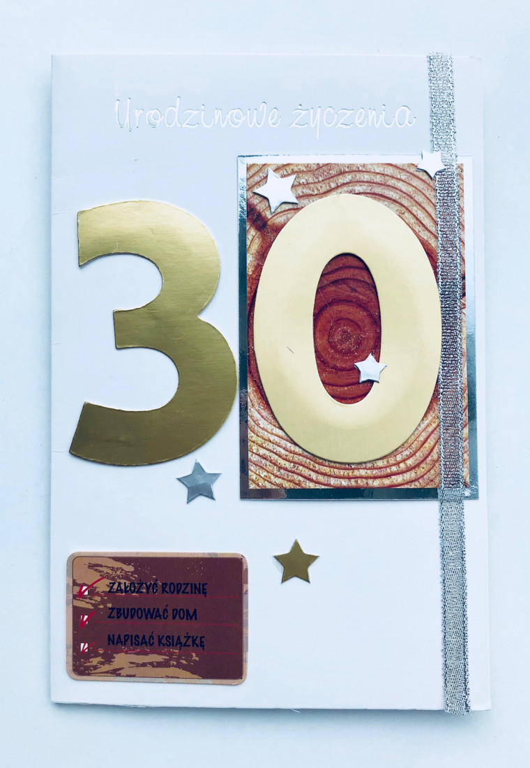 Kartka na "30 urodziny" / HM-200-133 30-