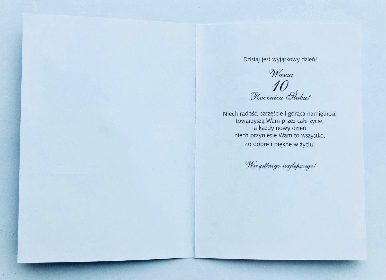Kartka na rocznicę ślubu "10 Rocznica Ślubu" / HM-200-342