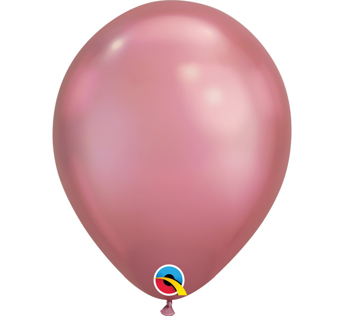 Balony lateksowe 7" Chrom różowy