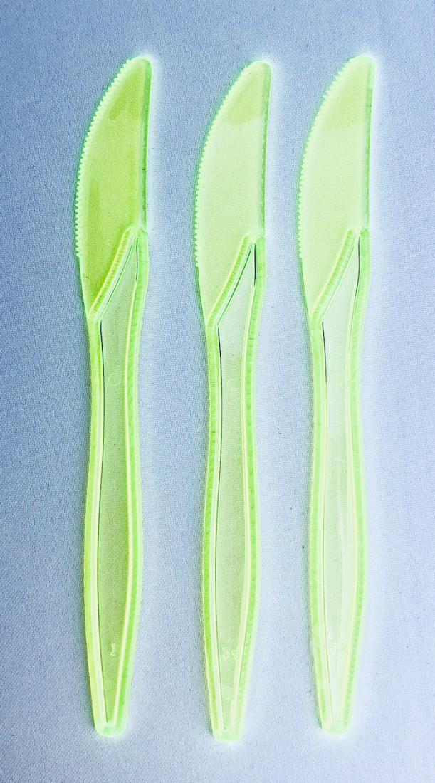 Noże plastikowe zielone