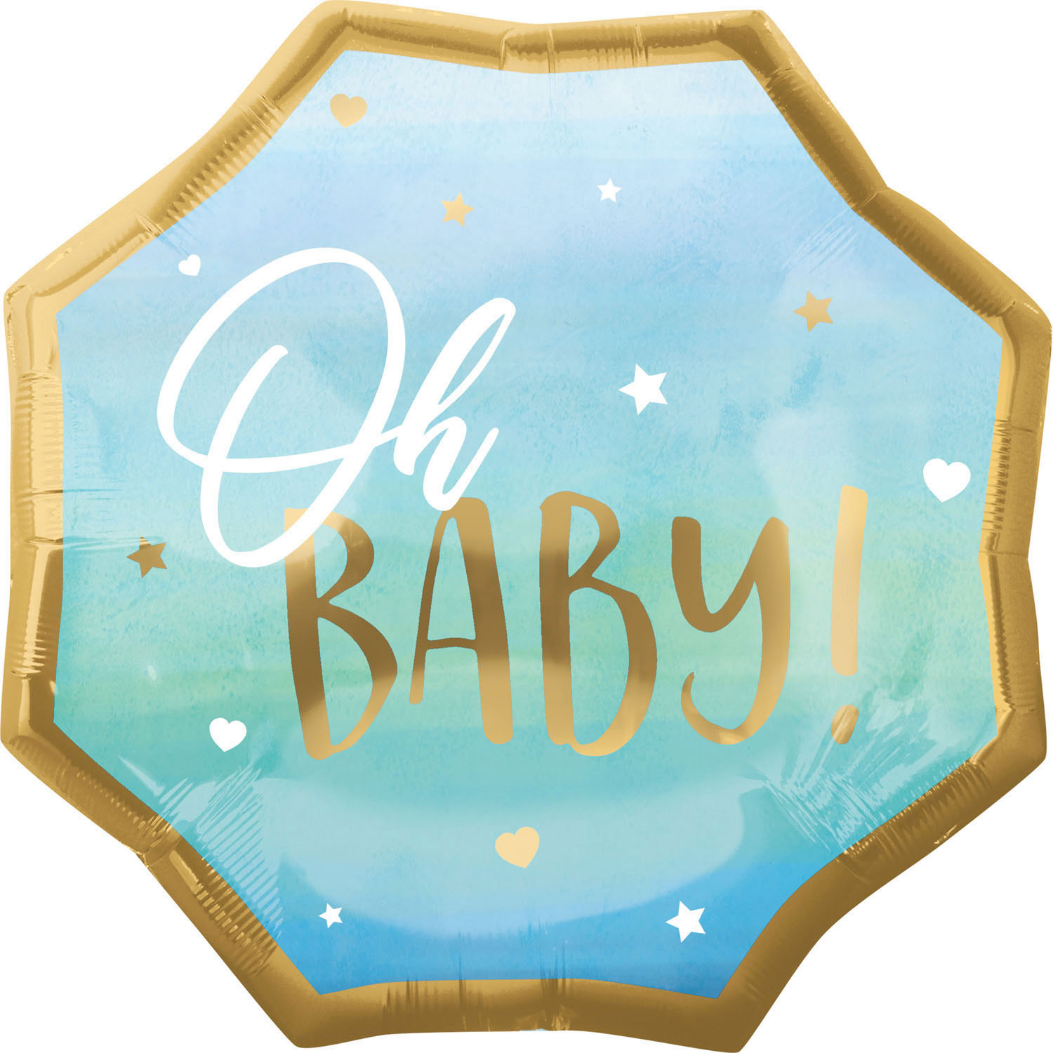 Balon na Narodziny chłopca foliowy "Oh Baby!" / 55 cm