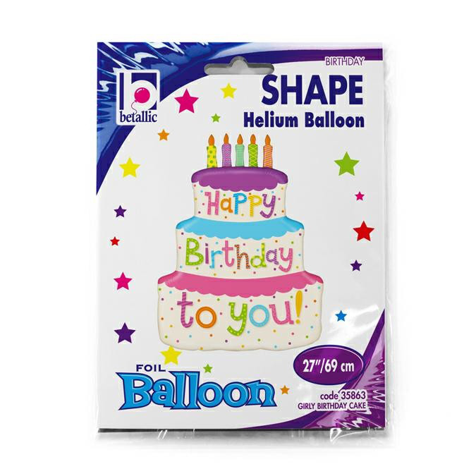 Balon foliowy na urodziny "Tort"