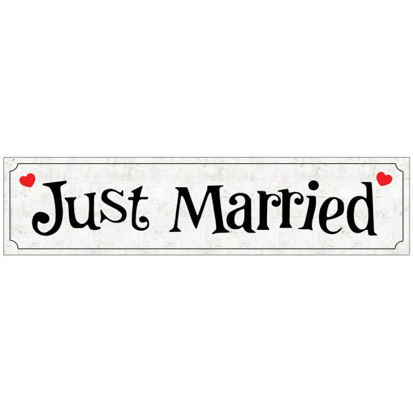 Tablica rejestracyjna do ślubu Just Married / TRJ