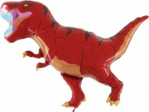 Balon foliowy 21" "Dinozaur" czerwony (niezapakowany)