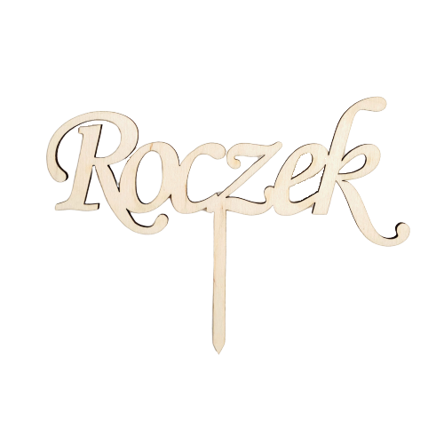 Topper okazjonalny drewniany "Roczek"