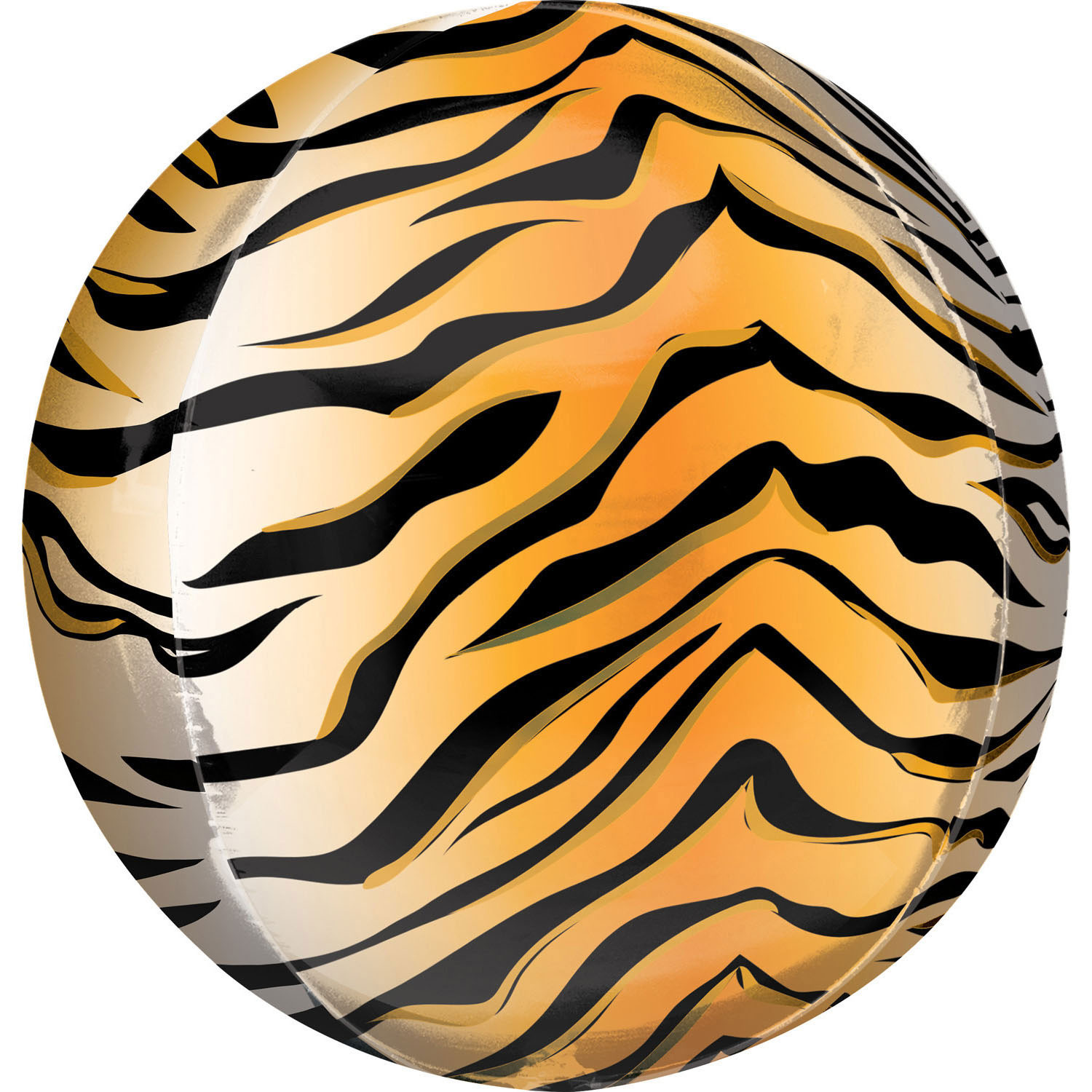 Balon foliowy Orbz - Kula Skóra Tygrysa