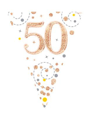 Dekoracja trójkąty holograficzne na 50 urodziny