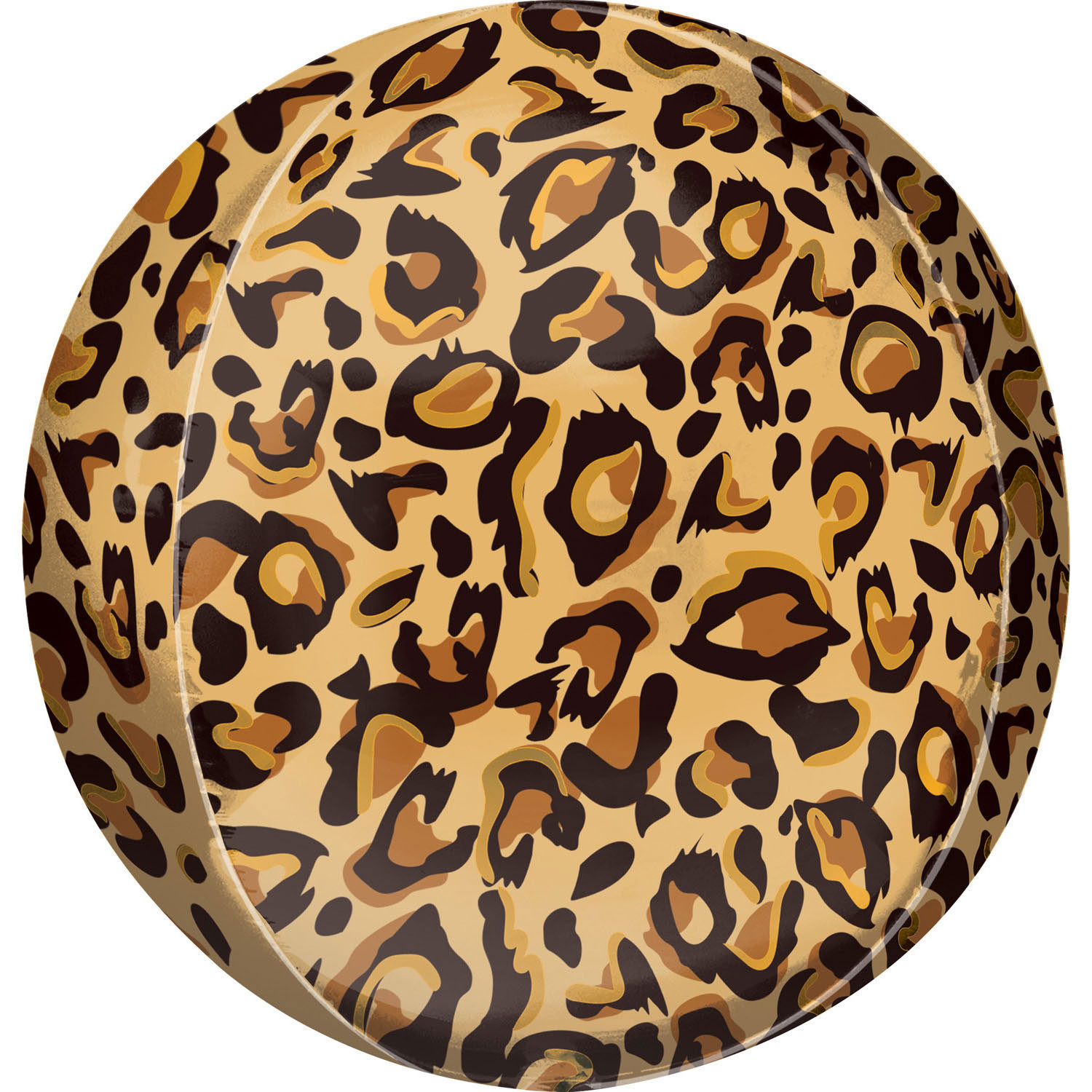 Balon foliowy Orbz - Kula Skóra Leoparda