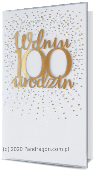 Kartka urodzinowa na 100 urodziny / HM100-984