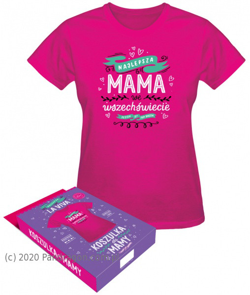 Koszulka "Najlepsza mama we wszechświecie" / rozm. M