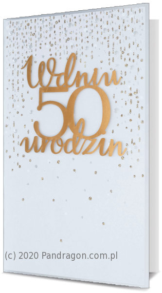 Kartka urodzinowa na 50 urodziny / HM100-979