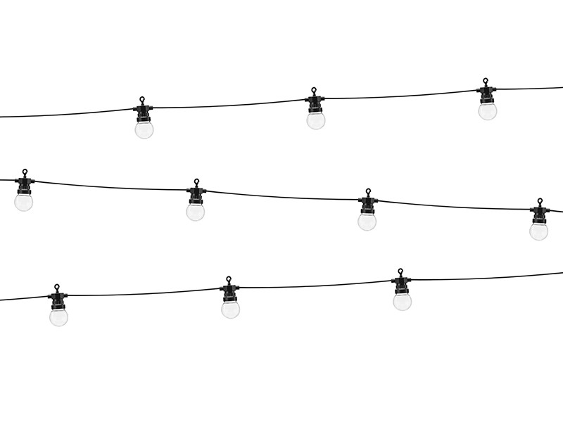 Lampki dekoracyjne LED, czarne / 5 m