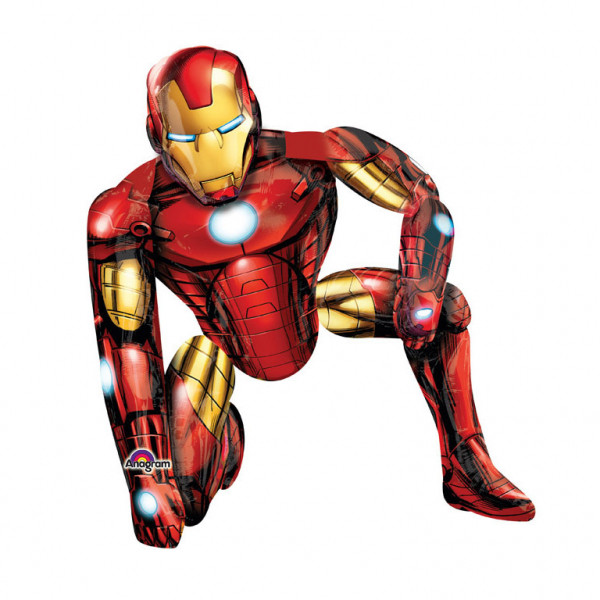 Balon foliowy AirWalker "Iron Man" / 93x116 cm