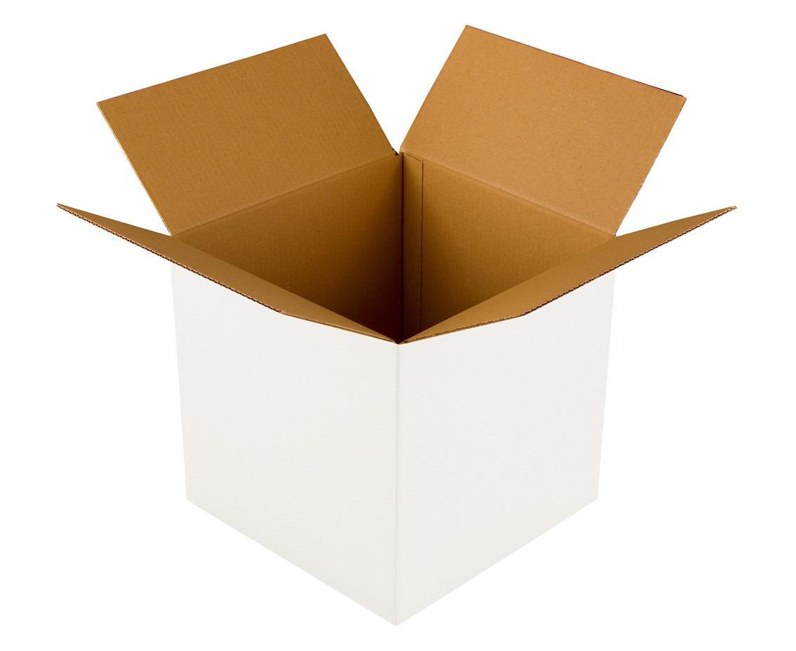 Karton klapowy, biały / 50x50x50 cm* (osobno doliczane koszty niegabarytowej przesyłki)