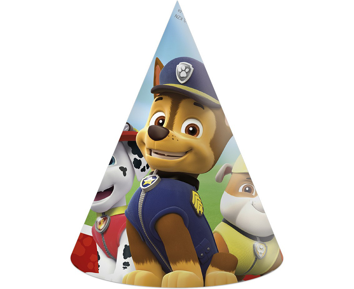 Zestaw czapeczek urodzinowych "Psi Patrol"