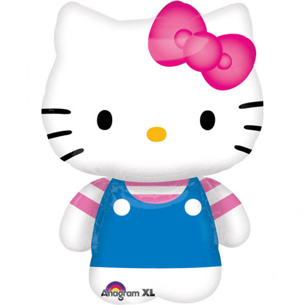 Balon foliowy mini Hello Kitty z patyczkiem