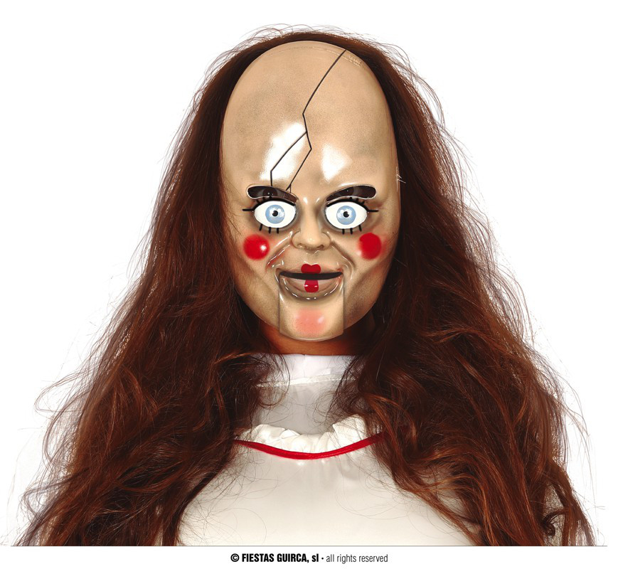 Maska na Halloween "Straszna lalka"