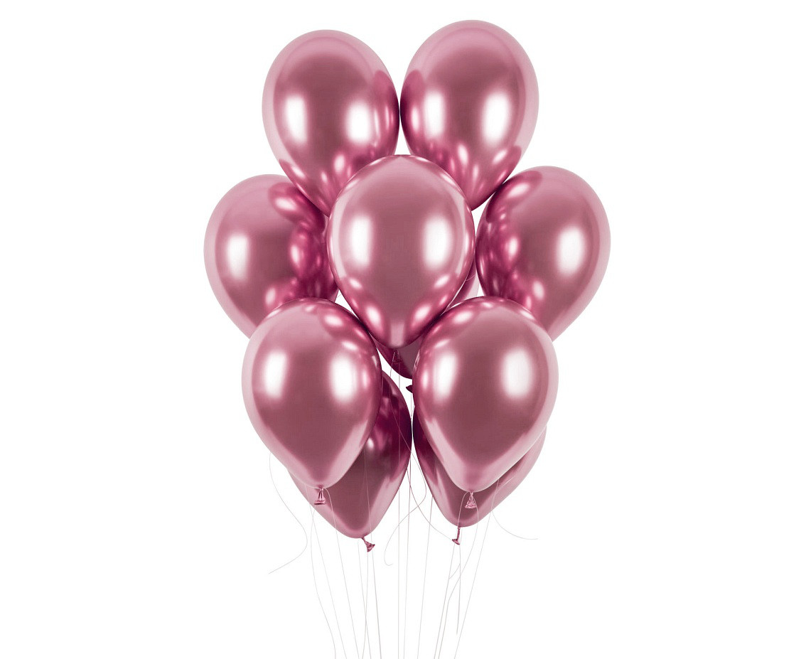 Balony lateksowe 13" Shiny różowe / 33 cm