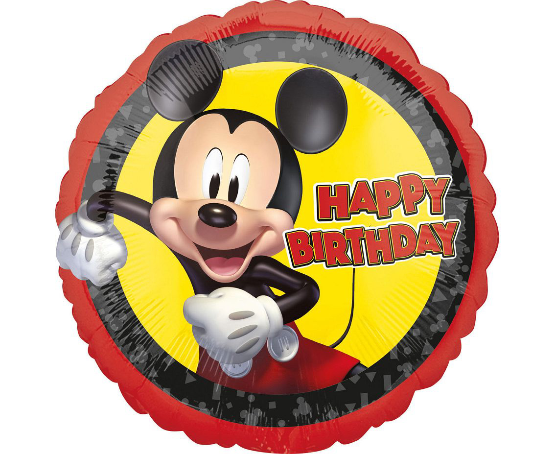 Balon foliowy 18" "Urodzinowa Myszka Mickey"