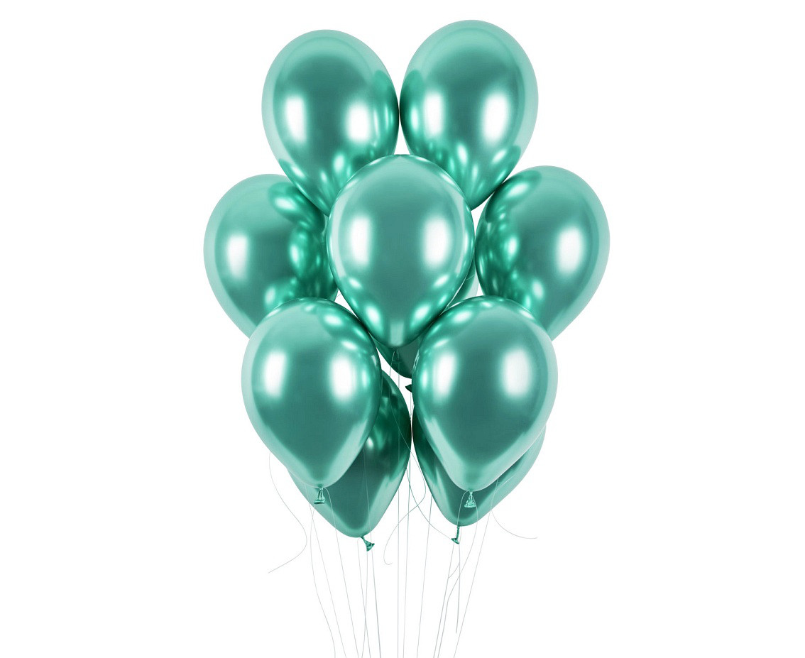 Balony lateksowe 13" Shiny zielone / 33 cm