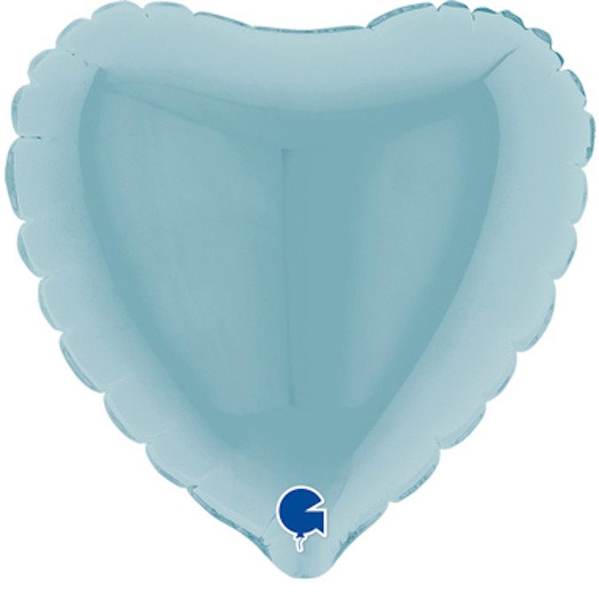 Balon foliowy mini "Serce" błękitne