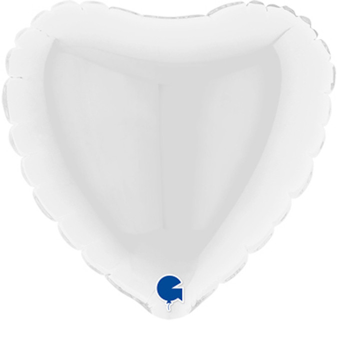 Balon foliowy mini "Serce" białe