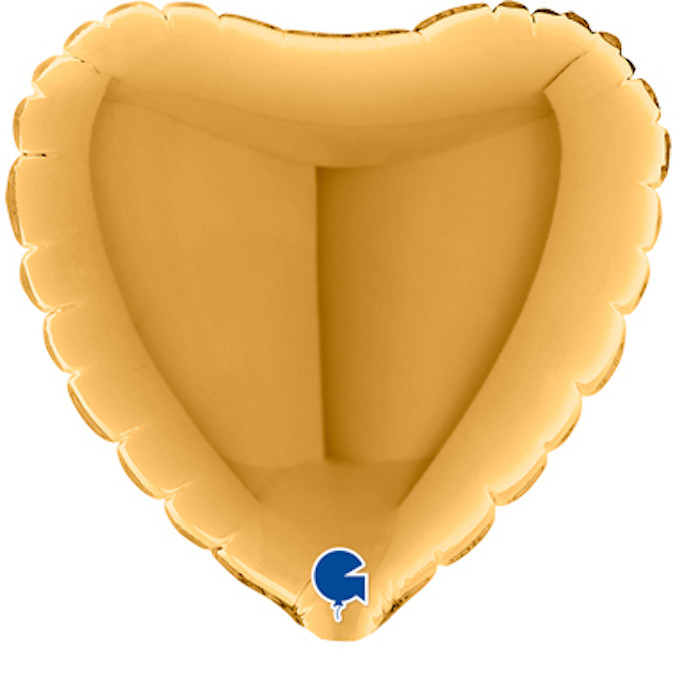 Balon foliowy mini "Serce" złote