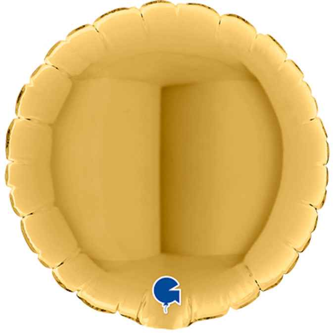 Balon foliowy mini "Okrągły" złoty