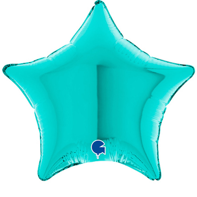 Balon foliowy mini "Gwiazdka" turkusowa