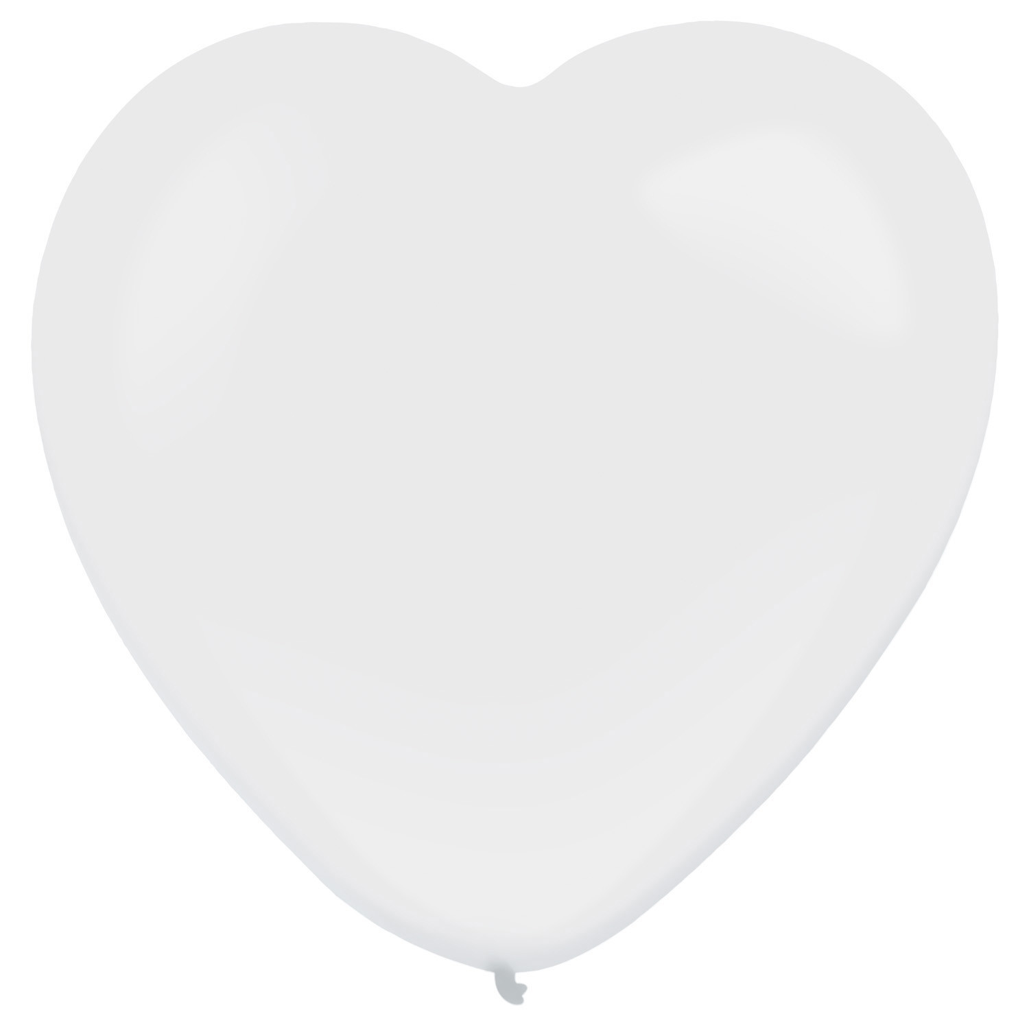 Balony lateksowe Serca "Decorator" Standard Frosty White / 12"-30 cm