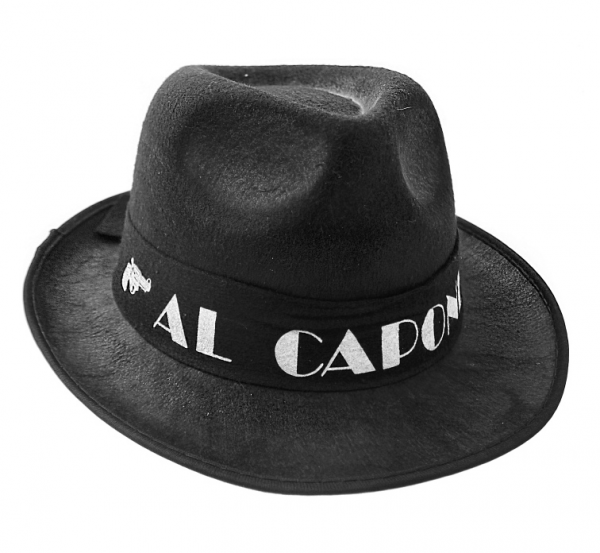 Kapelusz gangstera "Al Capone" - czarny