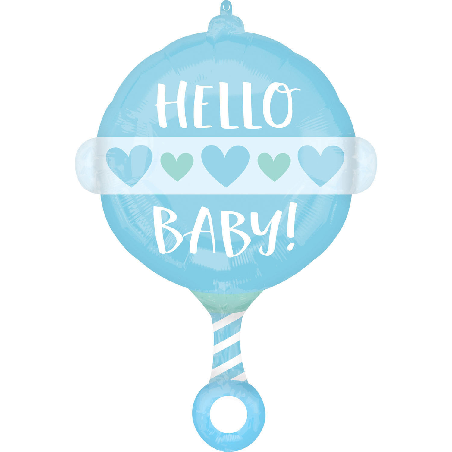 Balon grzechotka dla chłopca "Hello Baby"