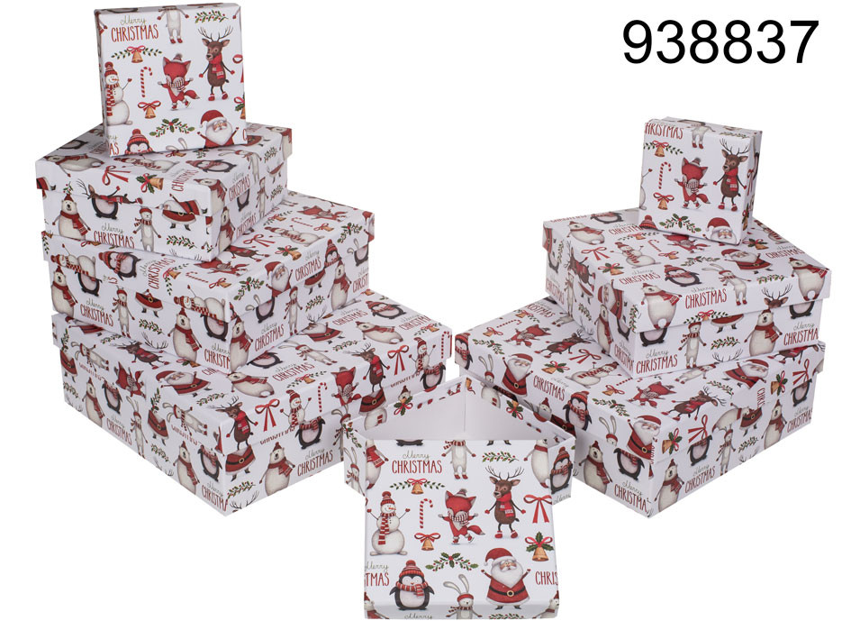 Pudełko prezentowe "Merry Christmas" / 12x12x5,5 cm