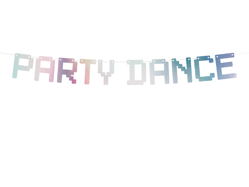 Girlanda z napisem "Party Dance" / 9,5x130 cm