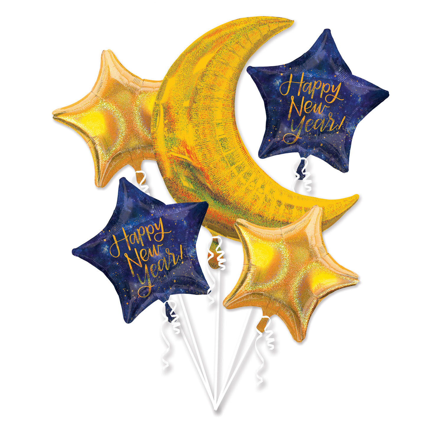 Zestaw balonów na Sylwestra "Happy New Year"