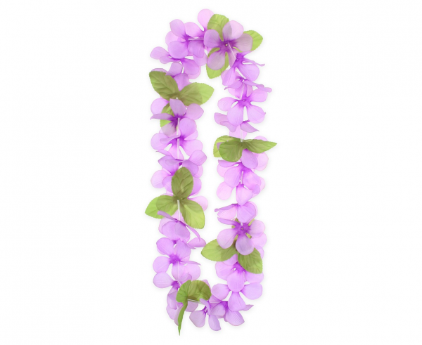 Naszyjnik hawajski wiosenny - fioletowy