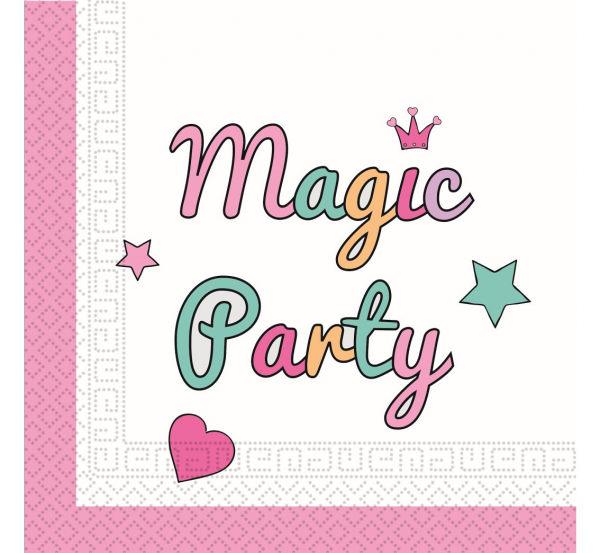 Serwetki papierowe "Magic Party", 33x33 cm / 912750