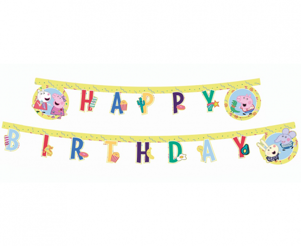 Girlanda Świnka Peppa "Happy Birthday" / 91103