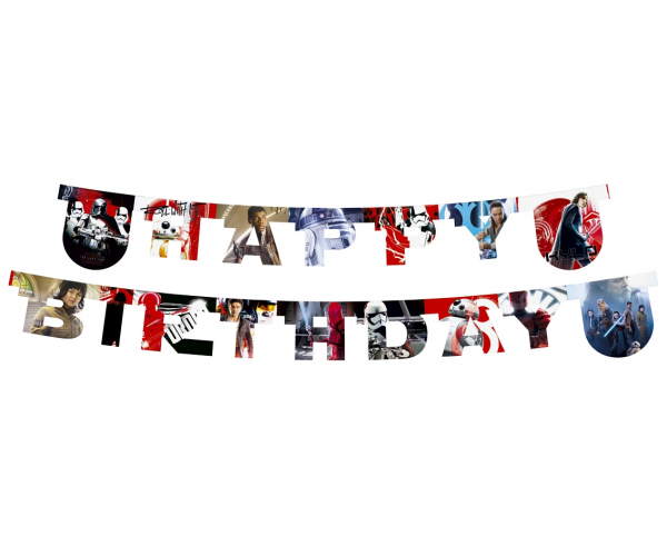 Girlanda Gwiezdne Wojny - Star Wars "Happy Birthday"