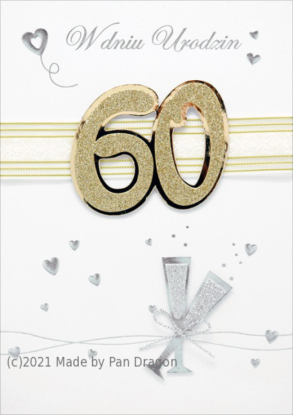 Karnet 60 Urodziny / HM-100-382