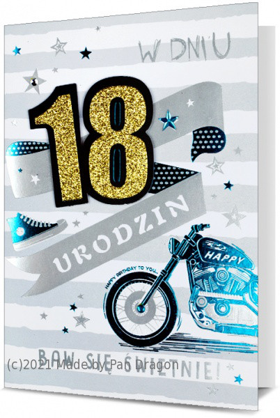 Karnet "18 urodziny" / HM200-1651