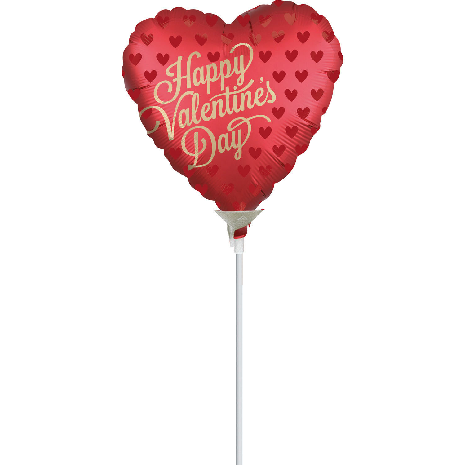 Balon foliowy Satin Luxe mini Serce "Happy Valentines Day"