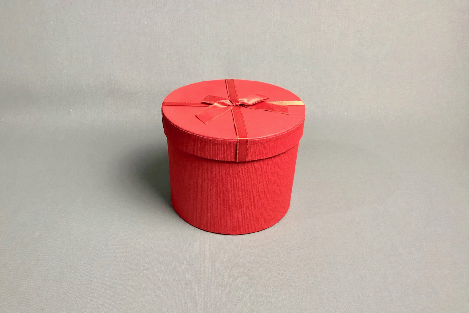 Pudełko ozdobne z kokardką, czerwone/ H1810054/M-C