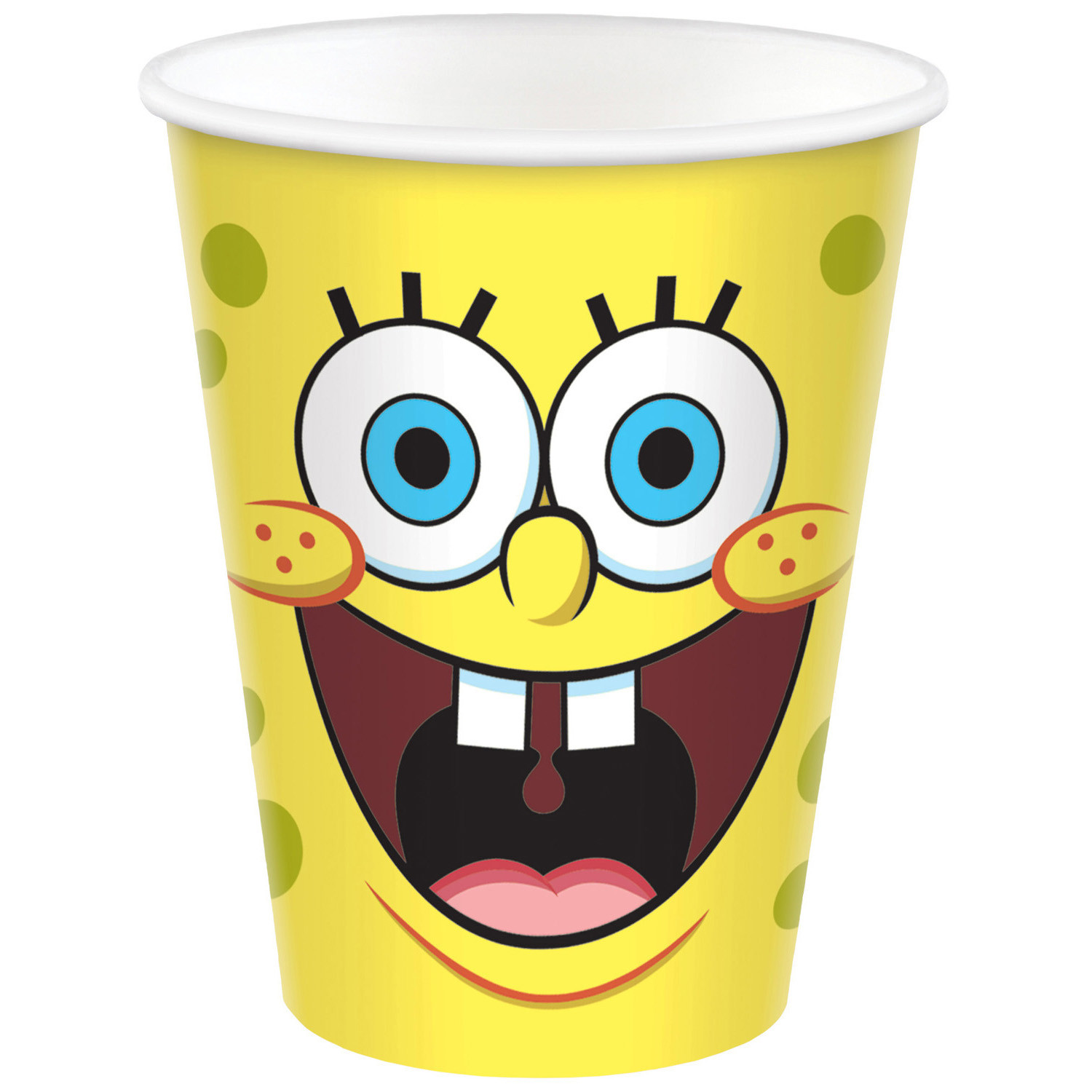 Kubeczki papierowe ze SpongeBobem / 266 ml