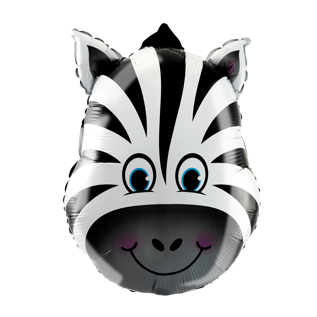 Balon foliowy Zebra / 44x64 cm