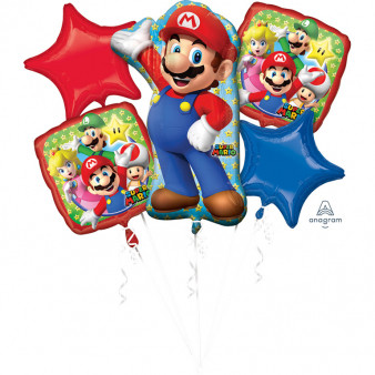 Zestaw balonów foliowych "Super Mario Brothers"