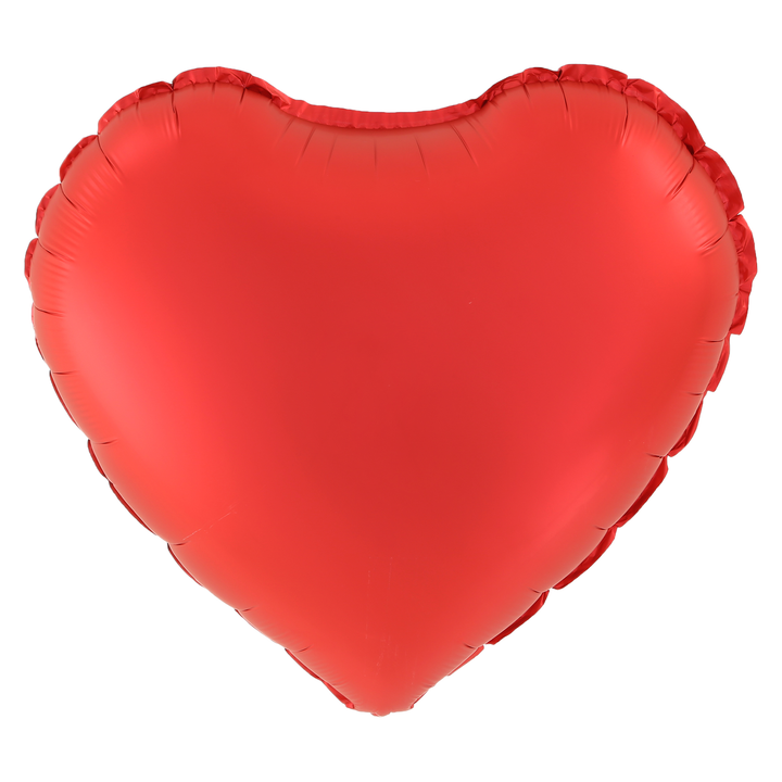 Balon foliowy Serce matowe czerwone 18"