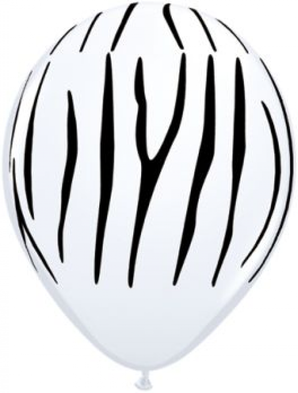 Balony lateksowe QL 11" "Zebra - paski"