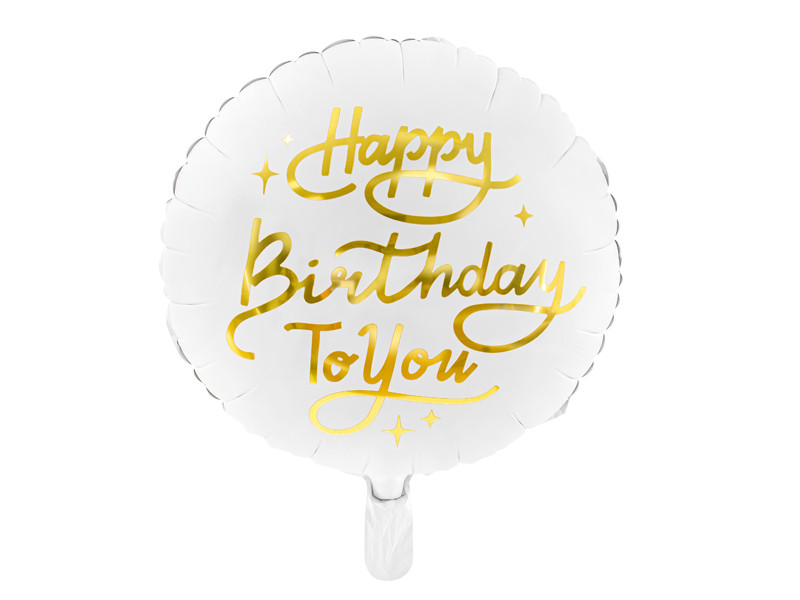 Balon foliowy "Happy Birthday To You" / 35cm