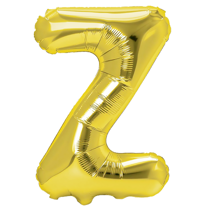 Balon foliowy złota litera Z / 40 cm